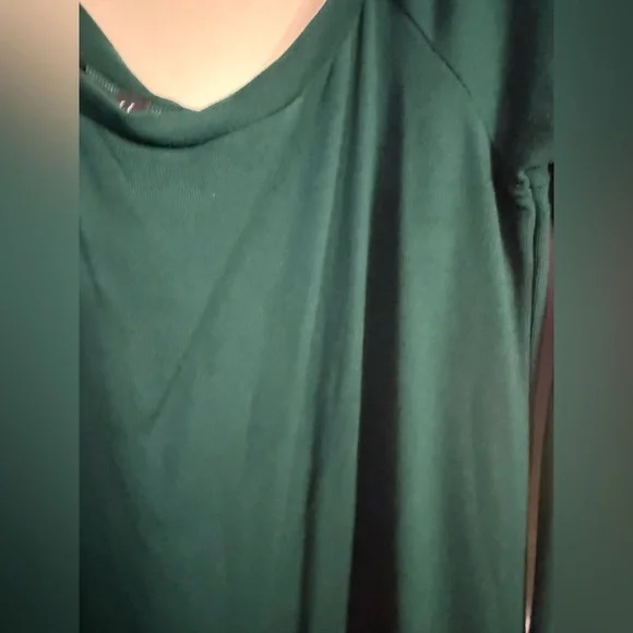 ELOQUII Women's Plus Size Off Shoulder Green Dress Size 22 - Picture 3 of 4